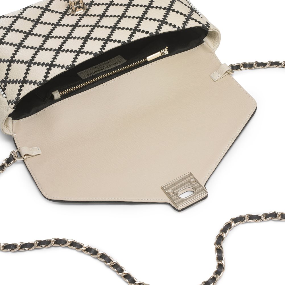 Beige Russell & Bromley Seawalk Large Chain Women's Crossbody Bags | PH-0-KRNL