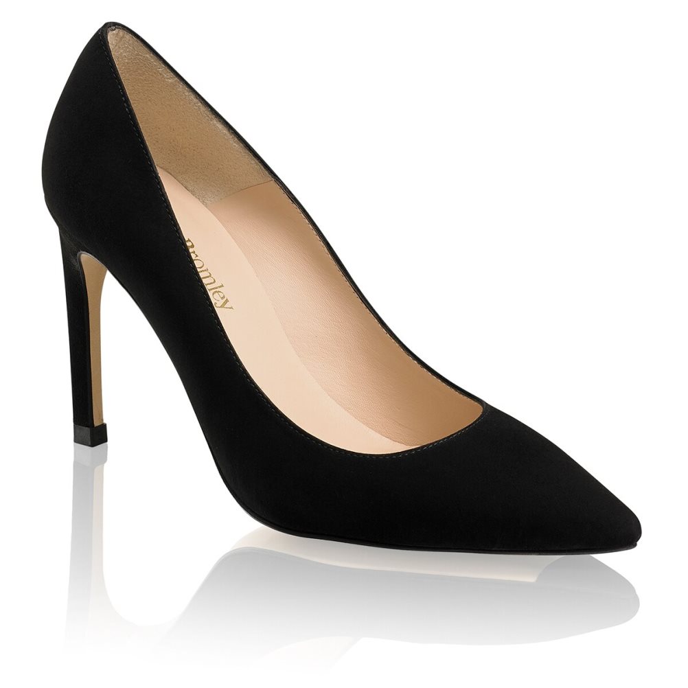 Black Russell & Bromley 85mm Stiletto Women's Heels | PH-2-GVBK