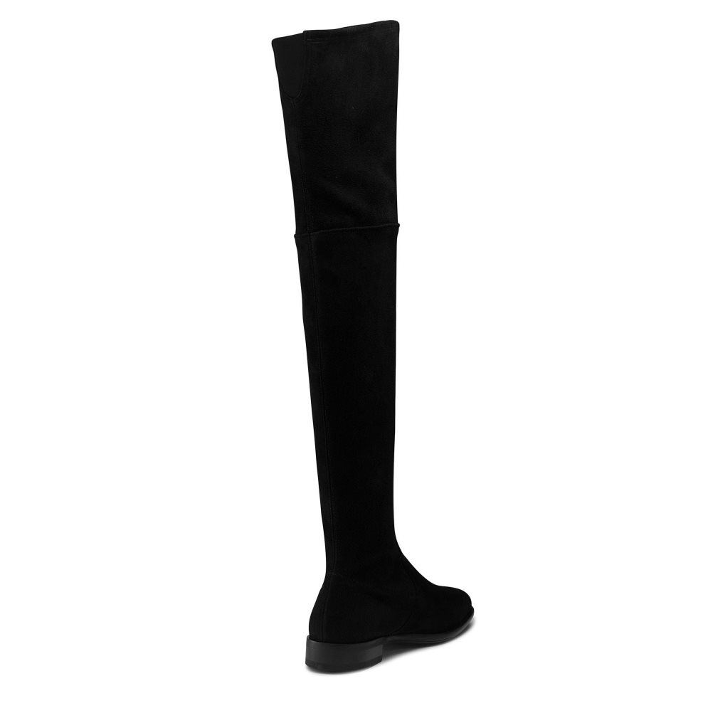 Black Russell & Bromley All Legs Suede Women's Knee-high Boots | PH-6-ABSC