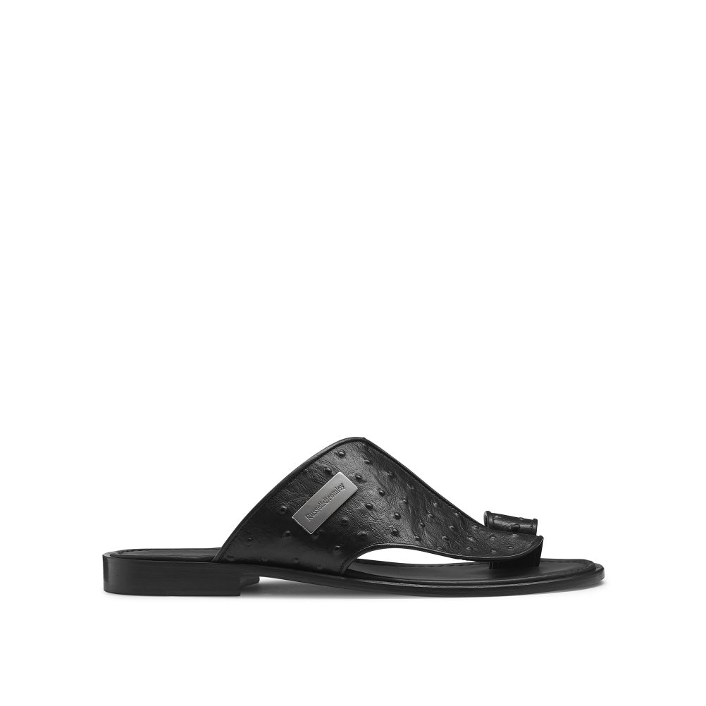 Black Russell & Bromley Arabian Men\'s Toe-Post Sandals | PH-0-ERDM