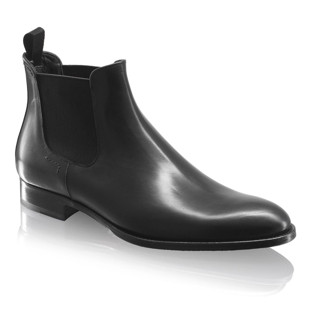 Black Russell & Bromley Beechwood Classic Men's Chelsea Boots | PH-9-TWKM