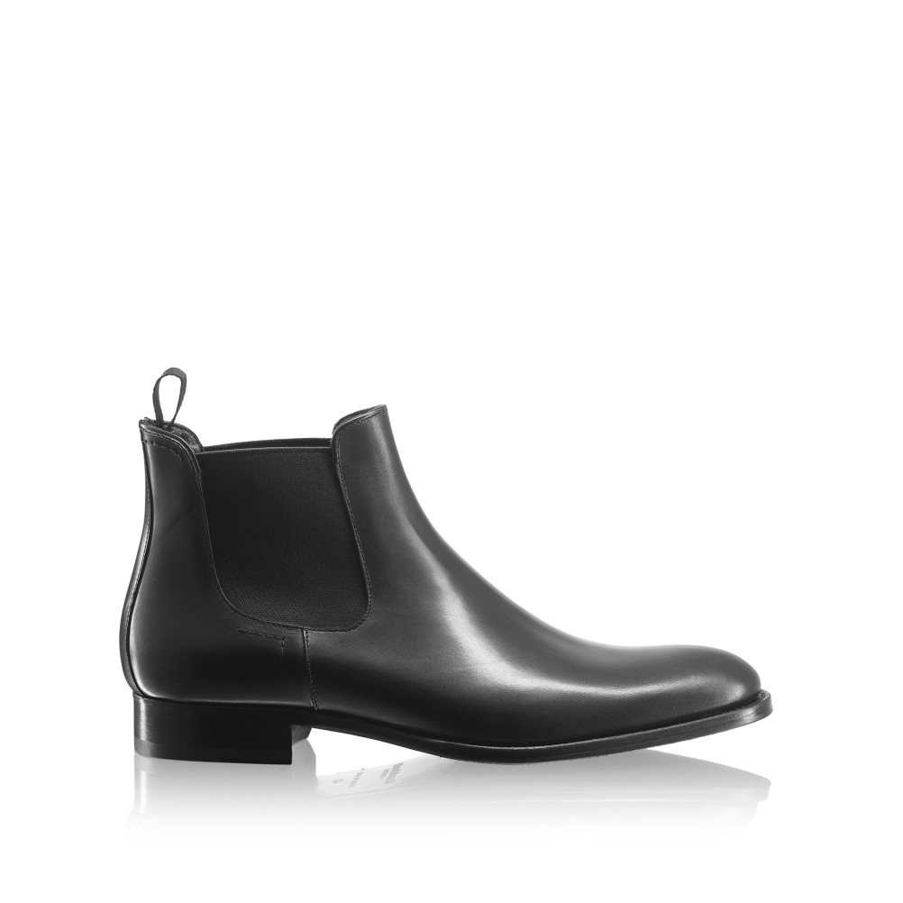 Black Russell & Bromley Beechwood Classic Men\'s Chelsea Boots | PH-9-TWKM