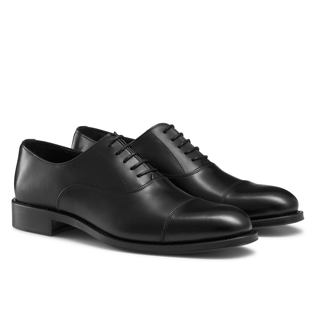 Black Russell & Bromley Boris Lace-up Oxford Men's Formal Shoes | PH-7-HCFG