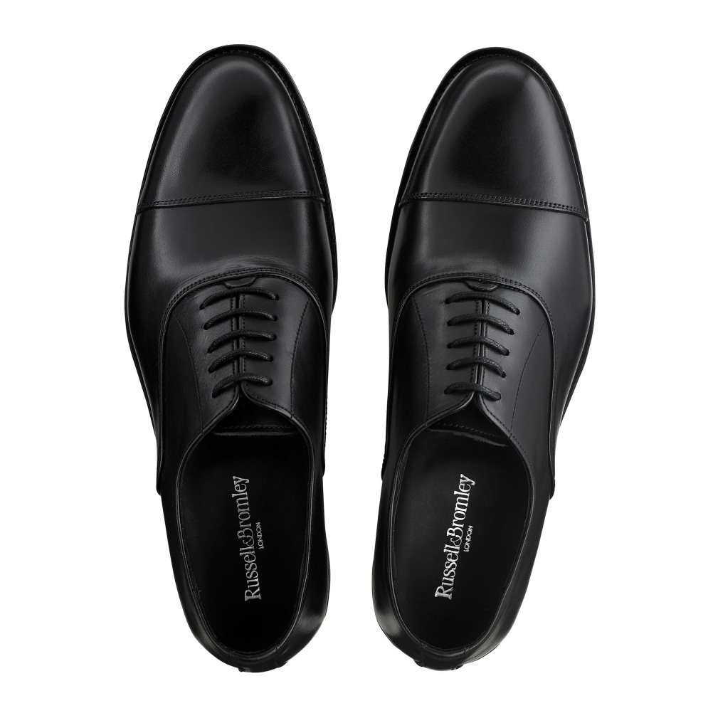 Black Russell & Bromley Boris Lace-up Oxford Men's Formal Shoes | PH-7-HCFG