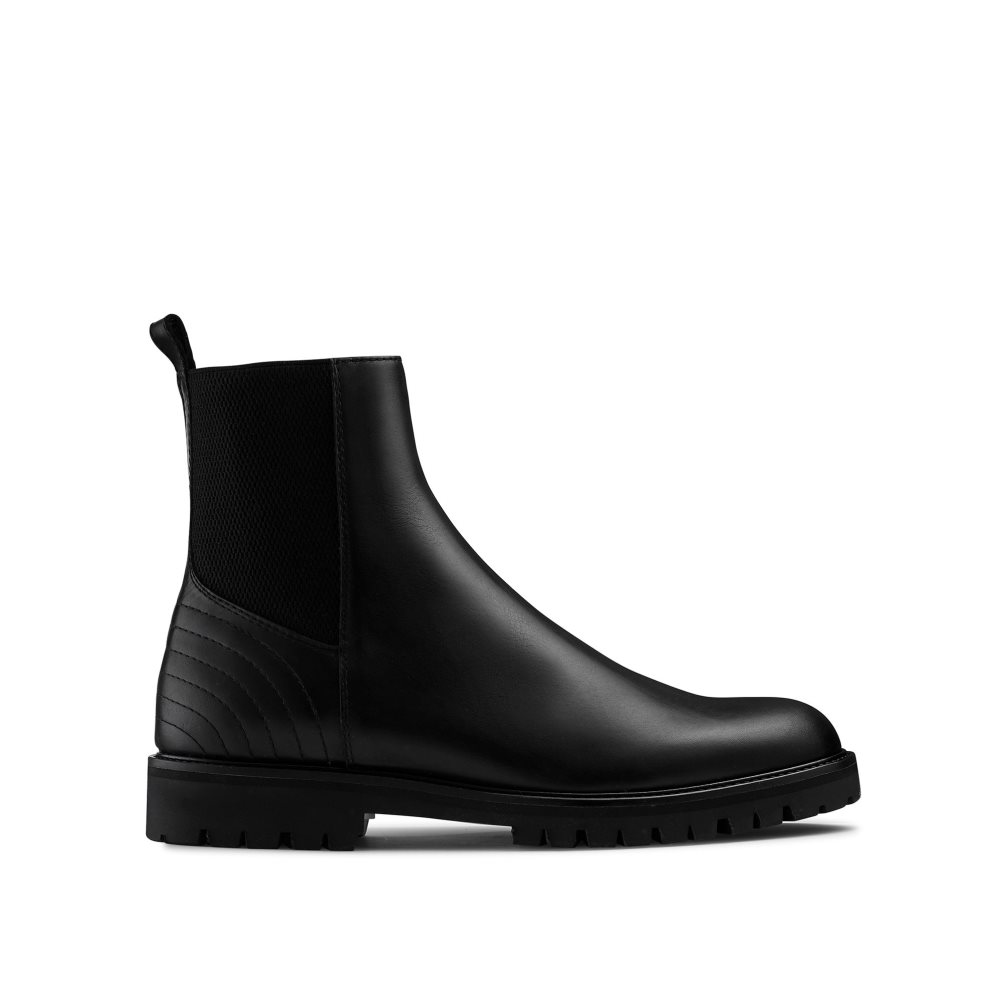 Black Russell & Bromley Brando Men\'s Chelsea Boots | PH-6-FJKT