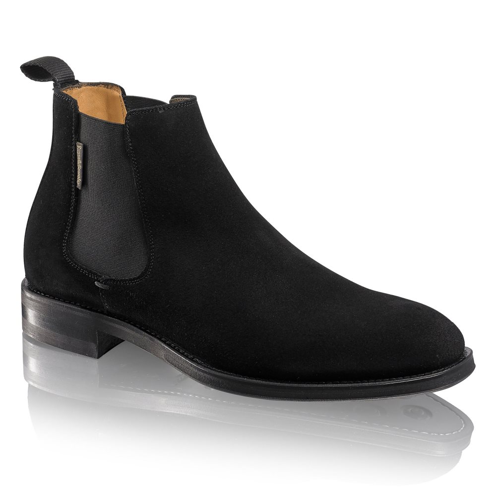 Black Russell & Bromley Burlington Men's Chelsea Boots | PH-1-AVBO