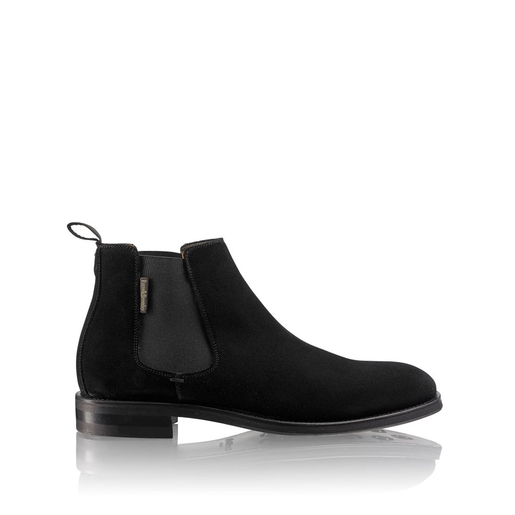 Black Russell & Bromley Burlington Men\'s Chelsea Boots | PH-1-AVBO