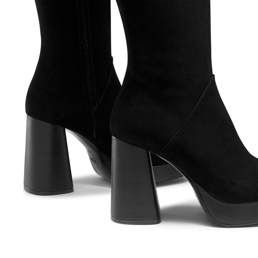 Black Russell & Bromley Cloud Nine Platform Women's Knee-high Boots | PH-9-DEXG