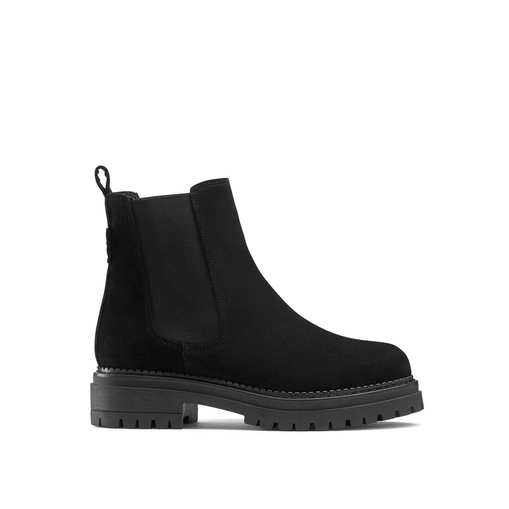 Black Russell & Bromley Company Combat Women\'s Chelsea Boots | PH-6-OLFG