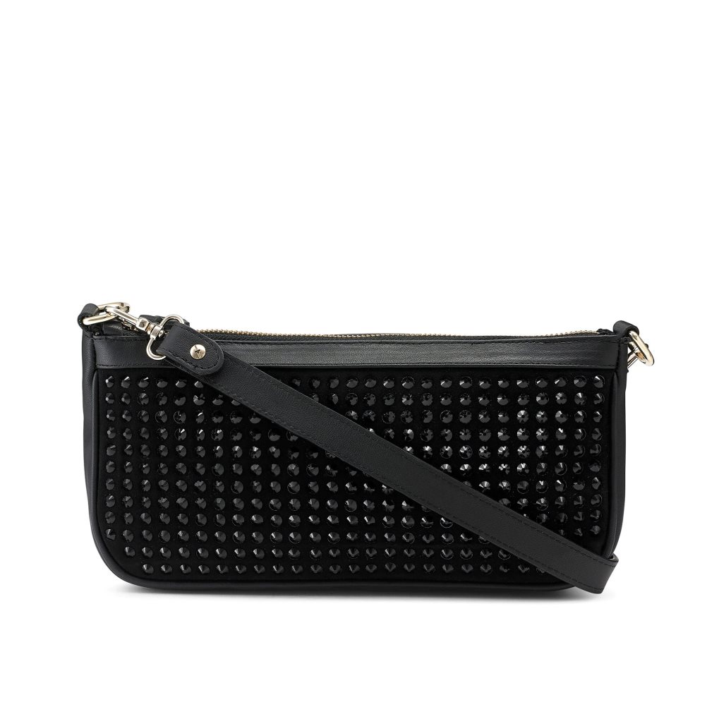 Black Russell & Bromley Cosmo+ Embellished Women's Shoulder Bags | PH-9-IWKS