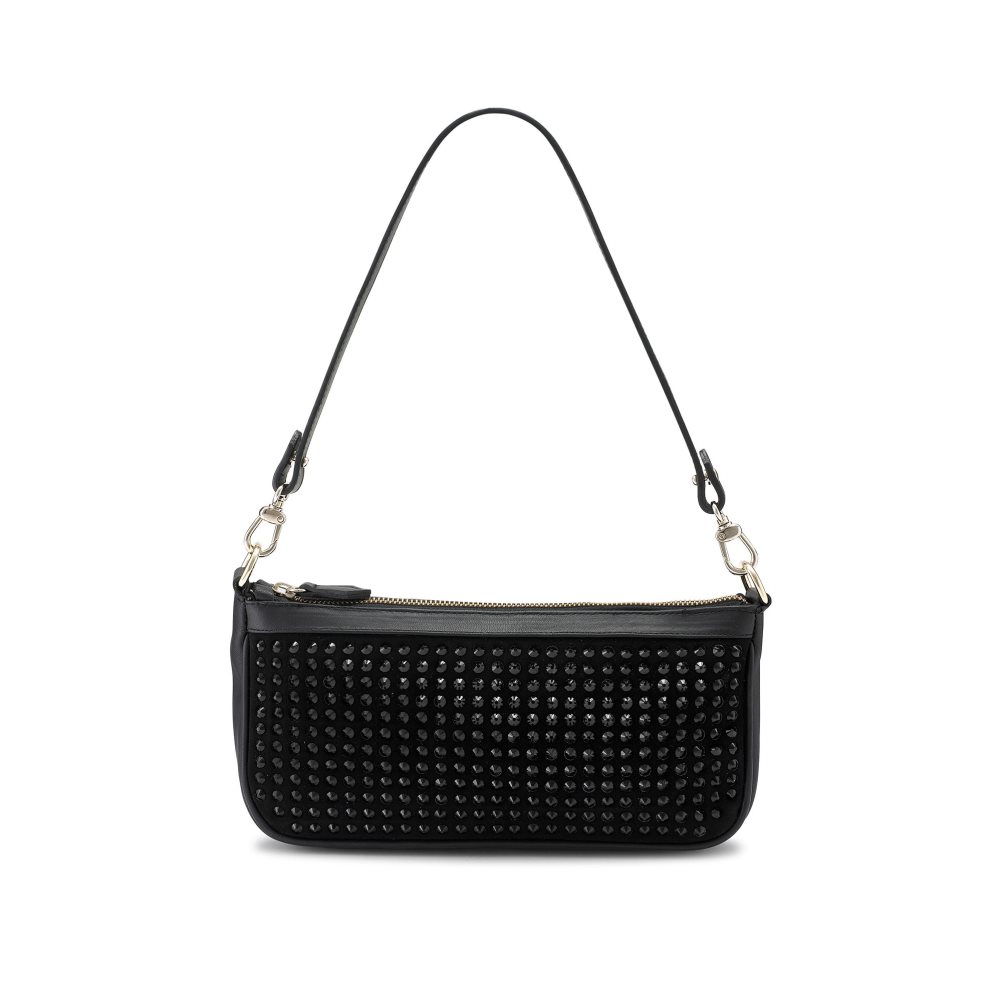 Black Russell & Bromley Cosmo+ Embellished Women\'s Shoulder Bags | PH-9-IWKS