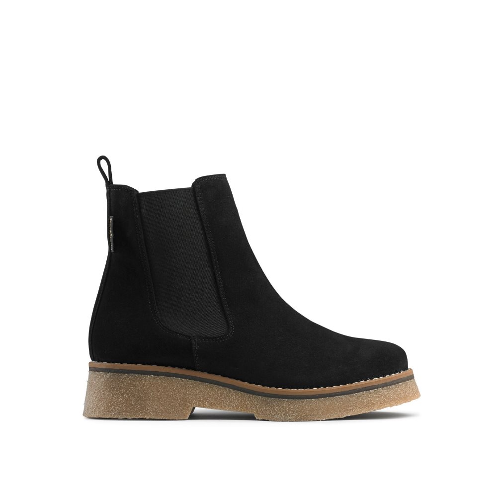 Black Russell & Bromley Eden Crepe Women\'s Chelsea Boots | PH-9-FBJC