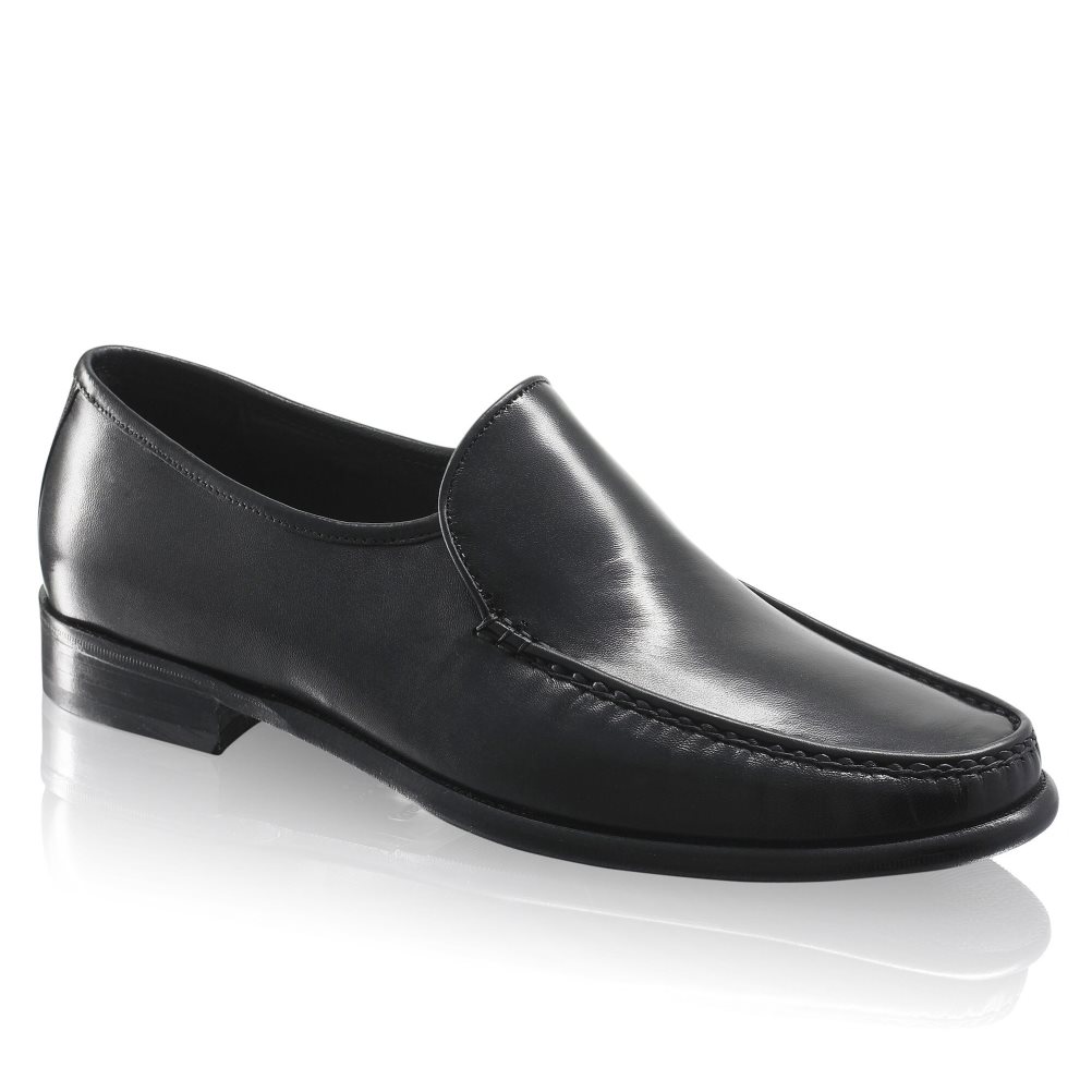 Black Russell & Bromley Elba Plain Vamp Men's Formal Shoes | PH-2-TZQW