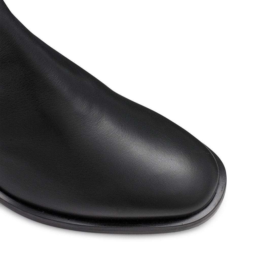 Black Russell & Bromley Gallop Heel Clip Women's Chelsea Boots | PH-3-VAZF