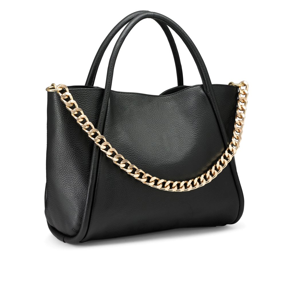 Black Russell & Bromley Icon Chain East/West Grab Women's Tote Bags | PH-2-GRSN