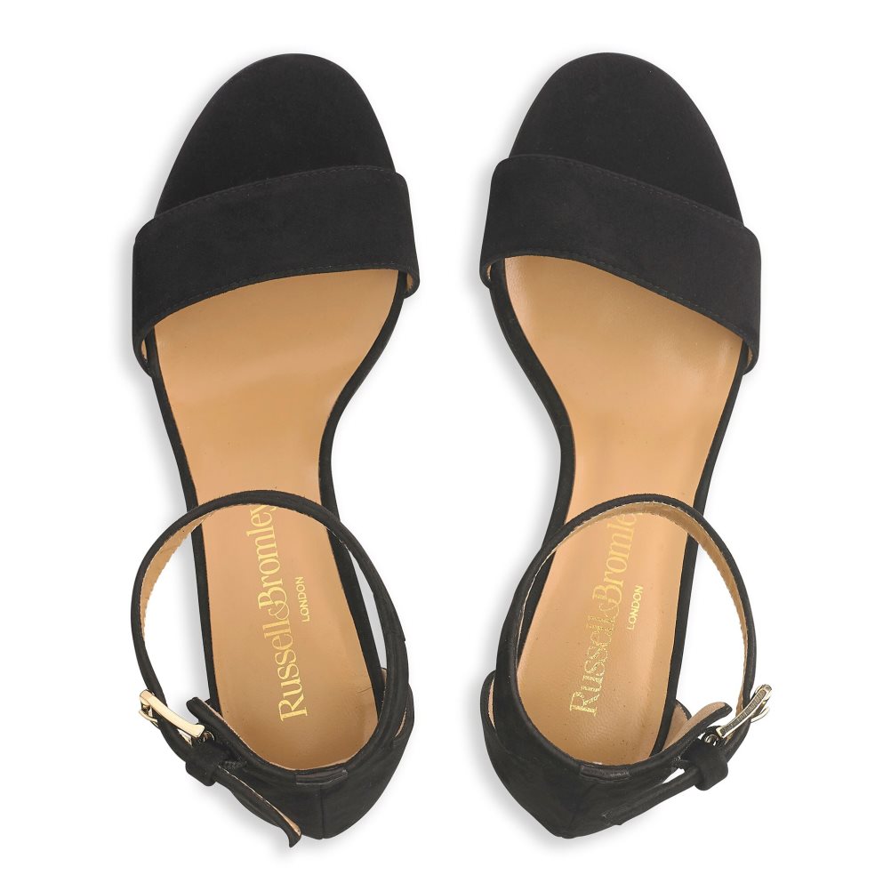 Black Russell & Bromley Ittakestwo Block Women's Heels Sandals | PH-0-CGXW