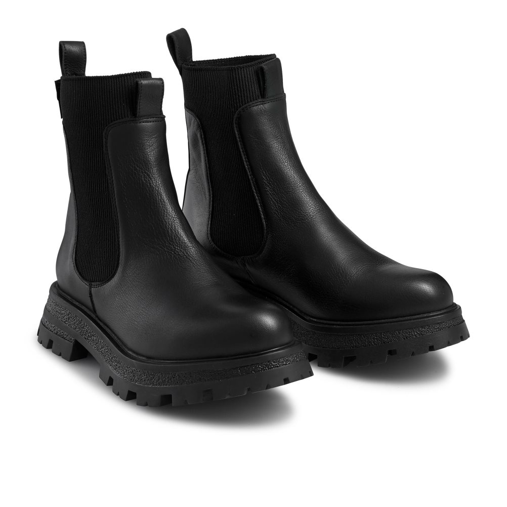 Black Russell & Bromley Max Extended Women's Chelsea Boots | PH-1-QLPZ