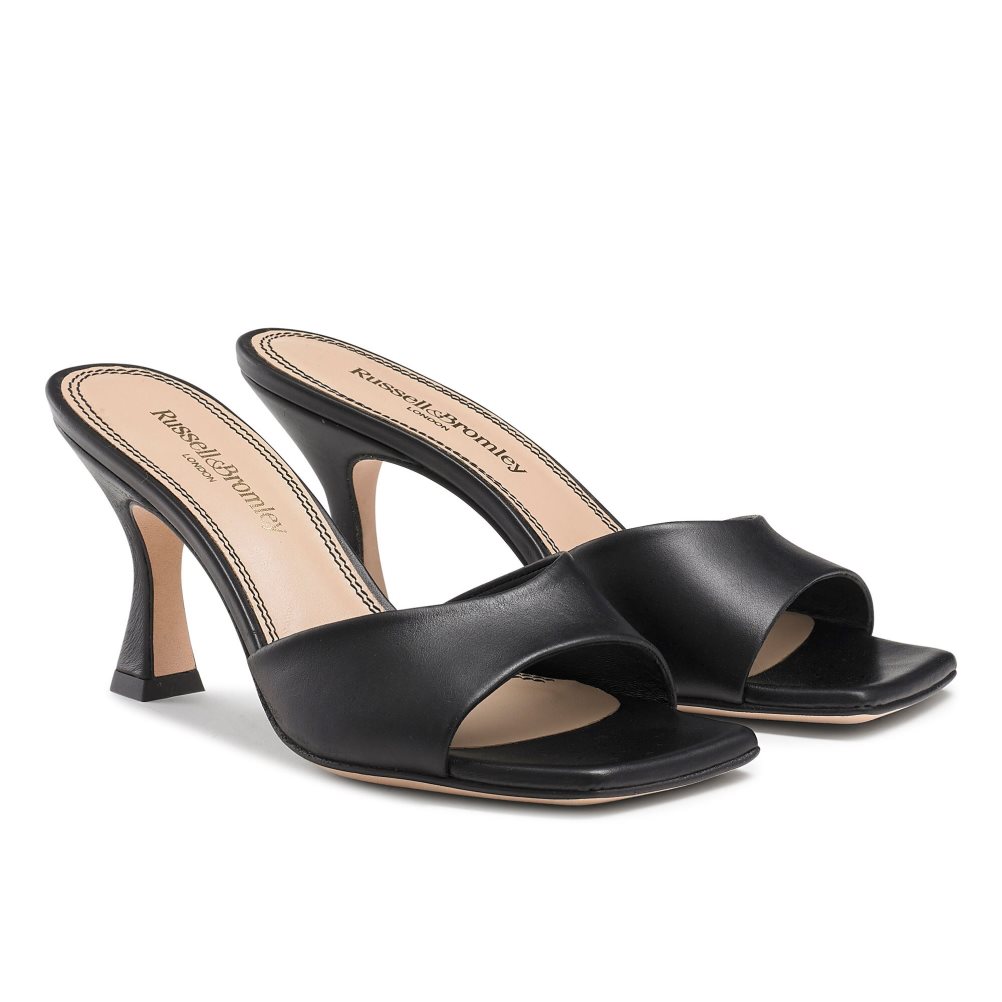 Black Russell & Bromley Mojito 90’s Heeled Women's Mules | PH-5-GWDM