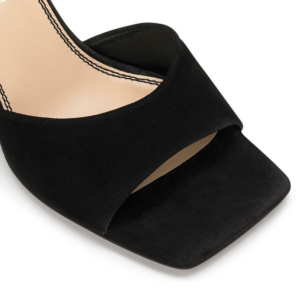 Black Russell & Bromley Mojito 90’s Heeled Women's Mules | PH-7-ZPLM