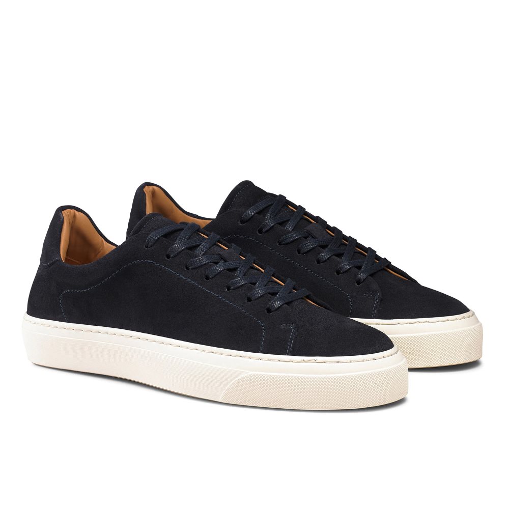 Black Russell & Bromley Out Pace Luxury Men's Trainers | PH-4-VIMY