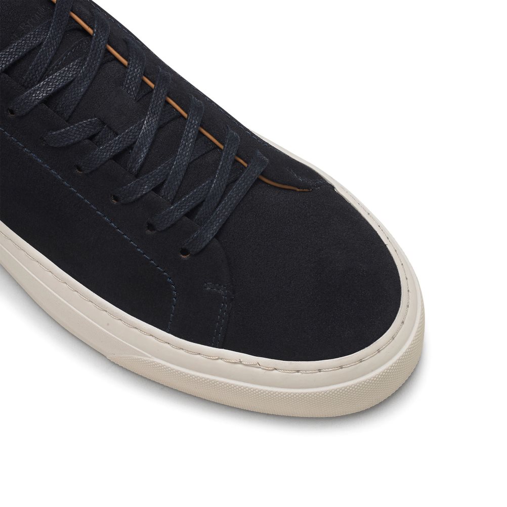 Black Russell & Bromley Out Pace Luxury Men's Trainers | PH-4-VIMY