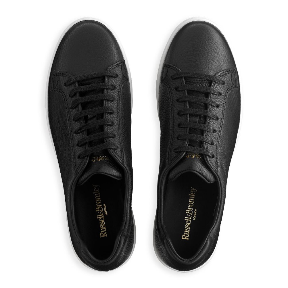 Black Russell & Bromley Park Life Lace-up Flatform Women's Platform Shoes | PH-5-ASKP