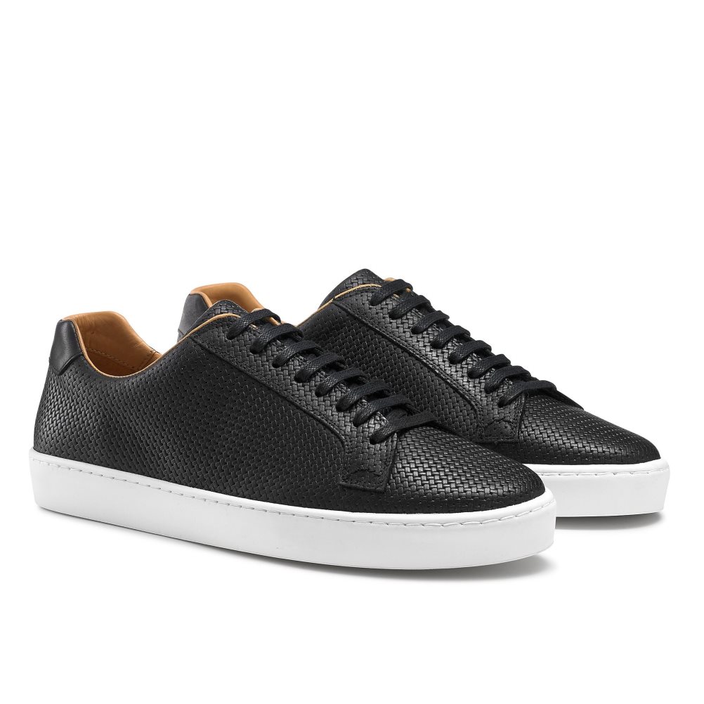 Black Russell & Bromley Park Run Low-top Men's Trainers | PH-8-YLCJ