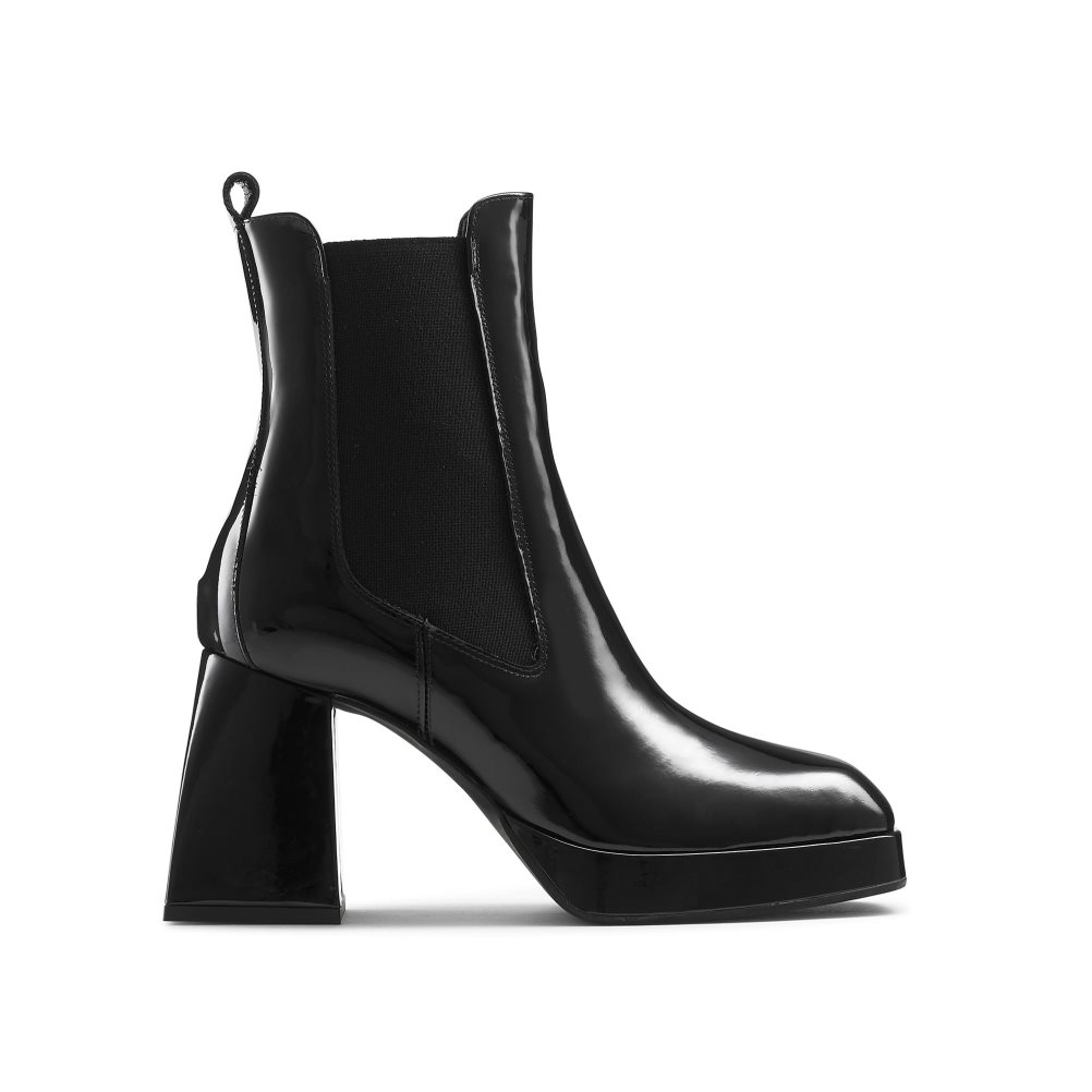 Black Russell & Bromley Quant Platform Women\'s Chelsea Boots | PH-1-AUXZ