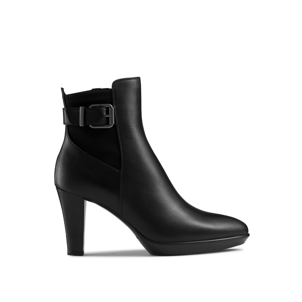 Black Russell & Bromley Raindrop Platform Women\'s Ankle Boots | PH-9-YIDC