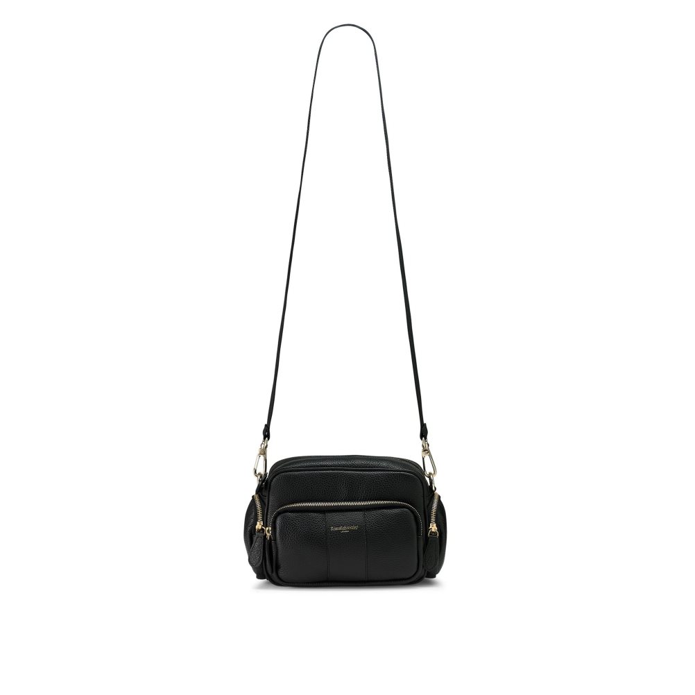 Black Russell & Bromley Snapshot Multi-pocket Women's Crossbody Bags | PH-5-MSTB