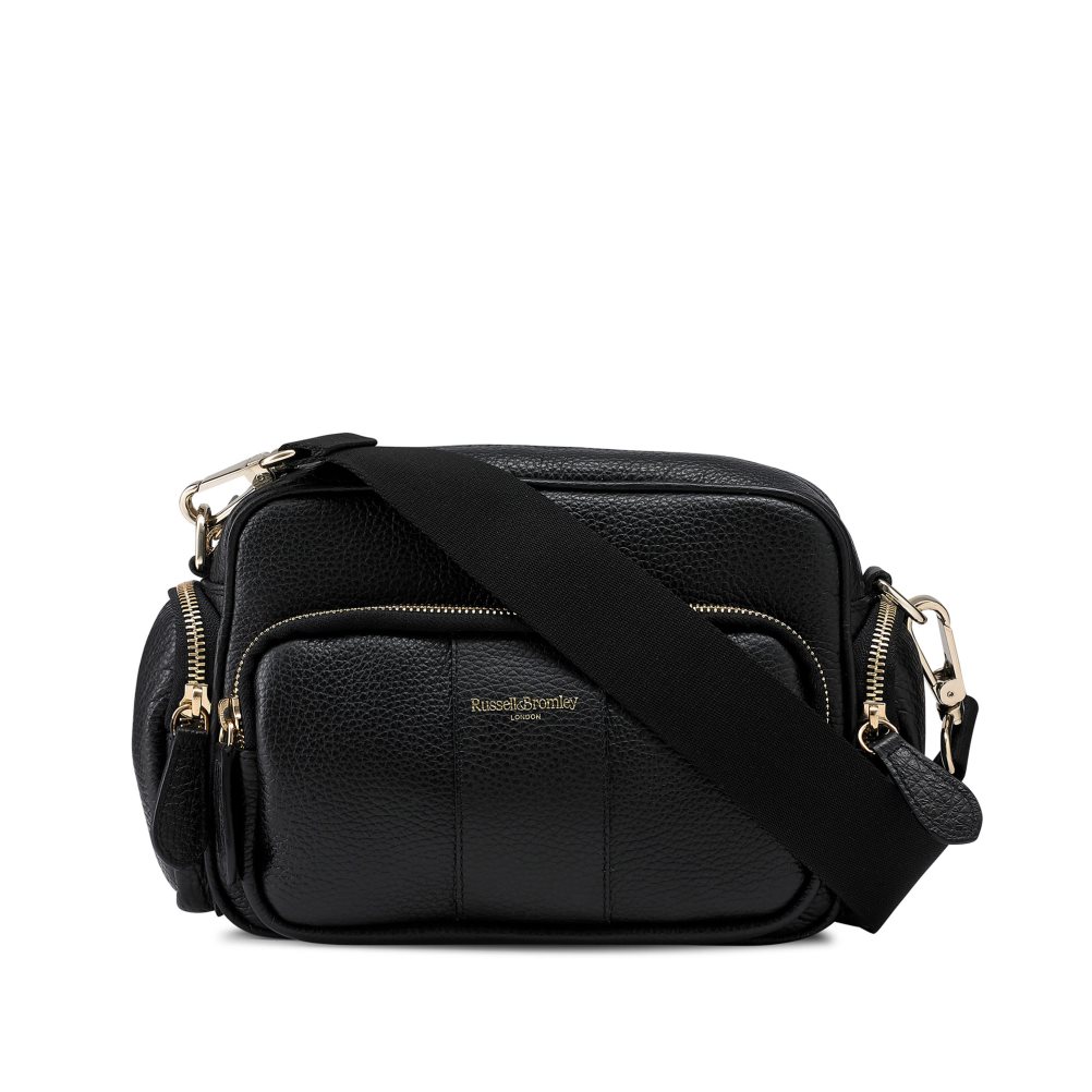 Black Russell & Bromley Snapshot Multi-pocket Women\'s Crossbody Bags | PH-5-MSTB