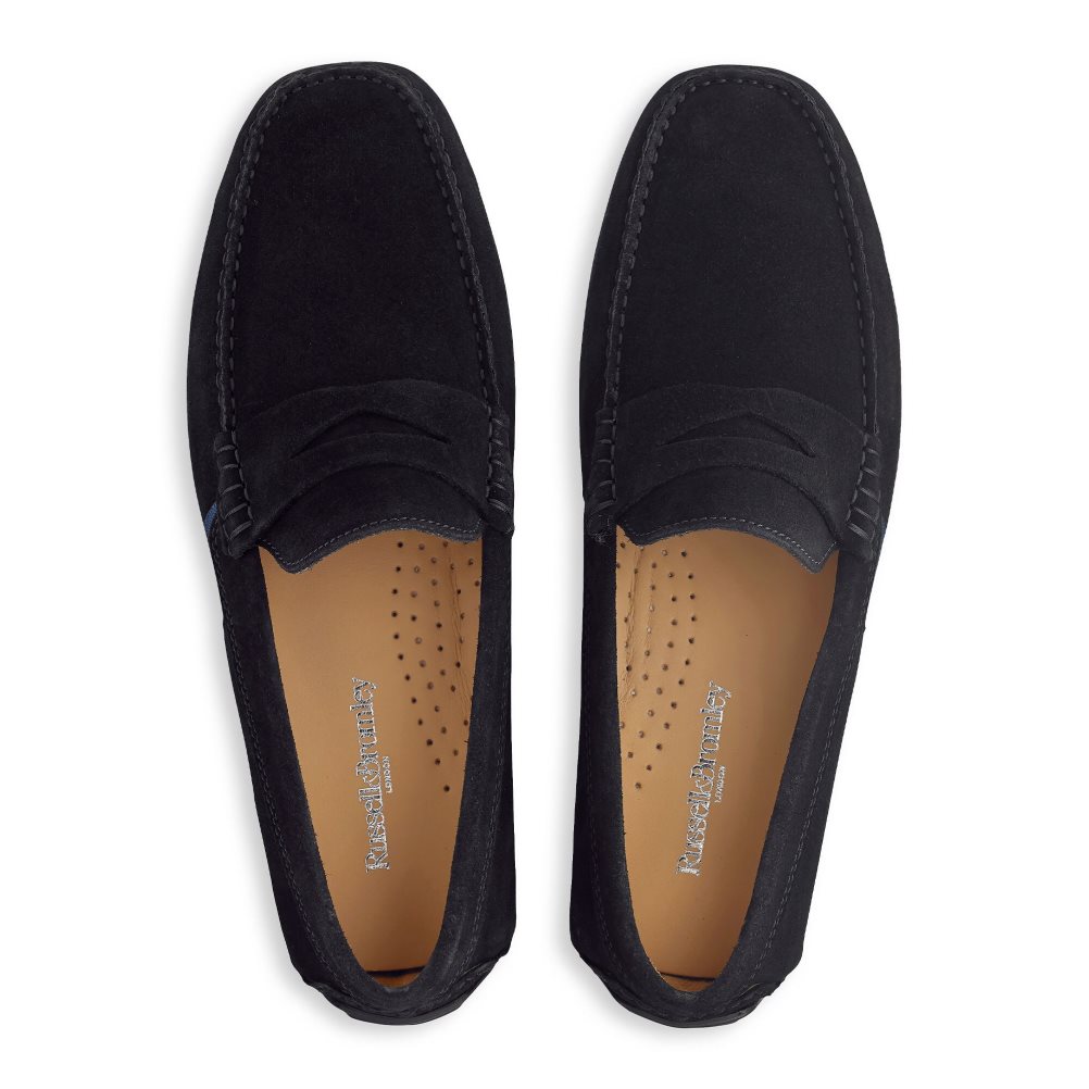 Black Russell & Bromley Soft Wear Driving Men's Formal Shoes | PH-5-CDOA