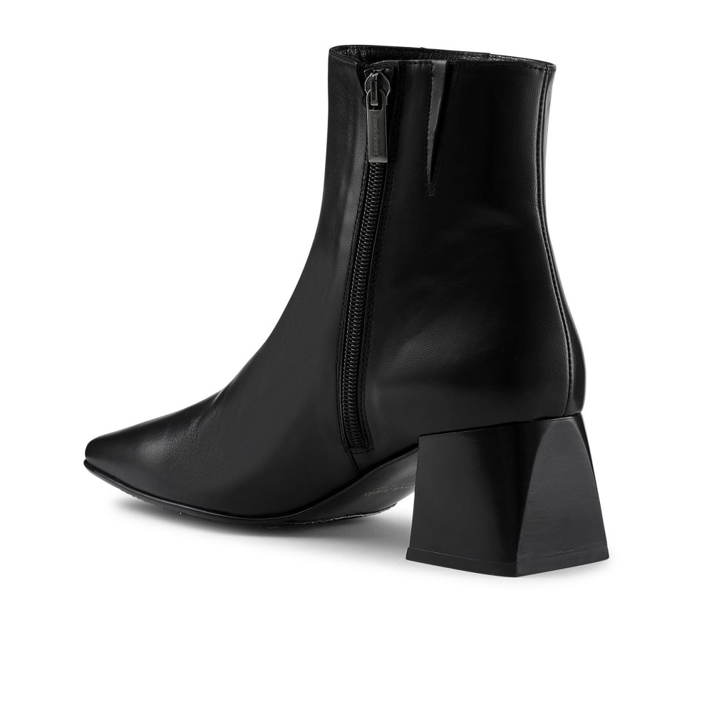 Black Russell & Bromley Twofaced Block Women's Heeled Boots | PH-5-GQZS