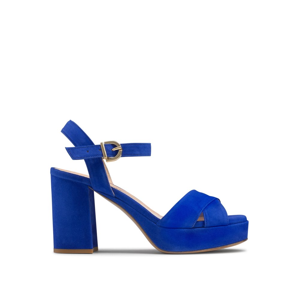 Blue Russell & Bromley Topform Platform Women\'s Heels Sandals | PH-1-REHU