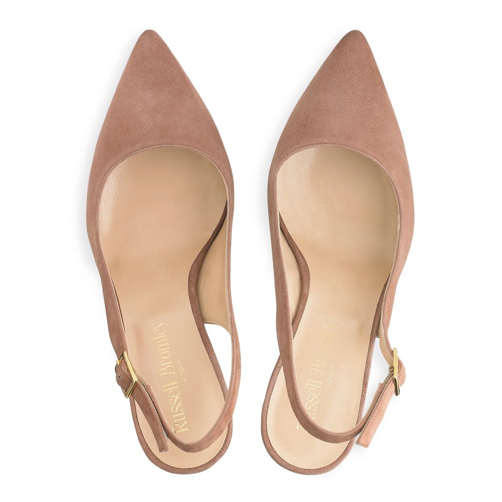 Brown Russell & Bromley 85mm Slingback Women's Heels | PH-0-WOFX