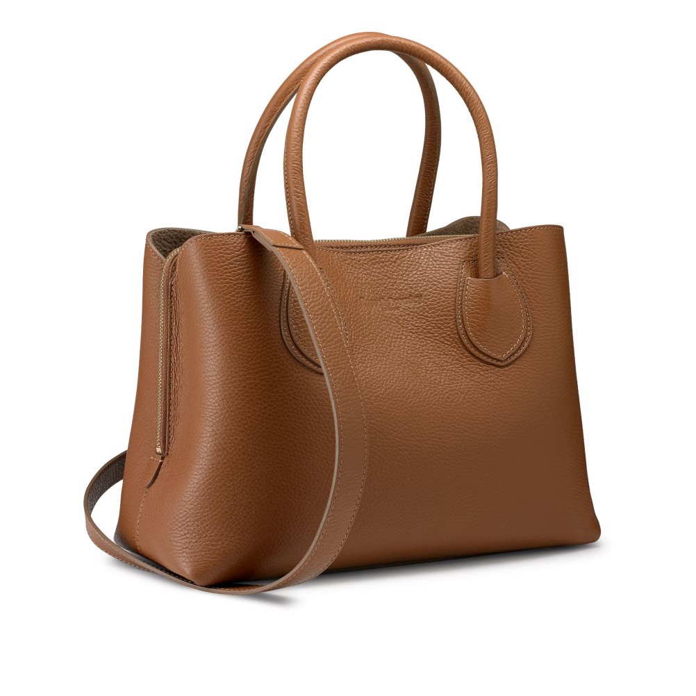 Brown Russell & Bromley 9 To 5 Top Women's Handbag | PH-0-AONG