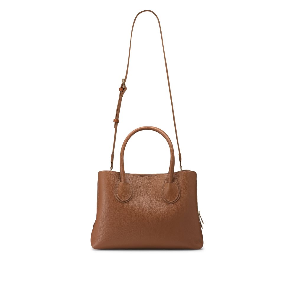 Brown Russell & Bromley 9 To 5 Top Women's Handbag | PH-0-AONG