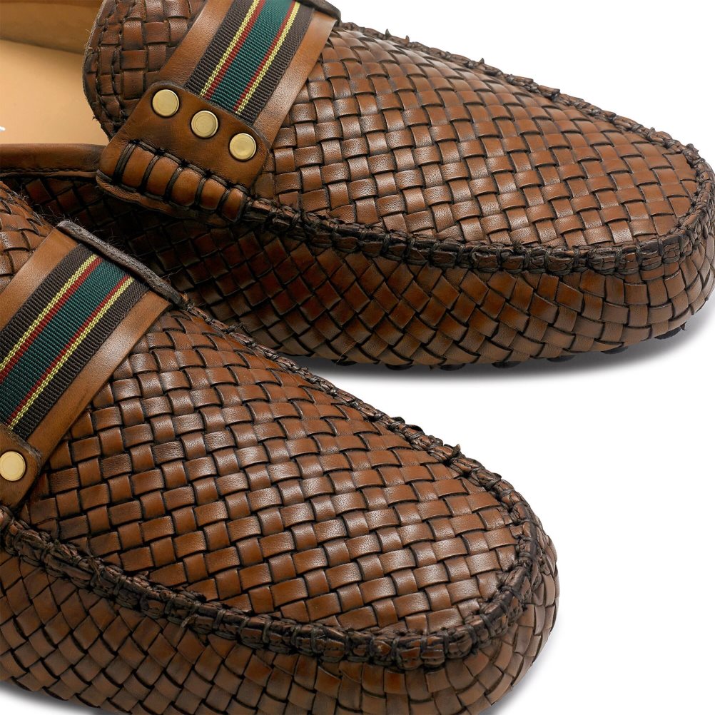 Brown Russell & Bromley Cabriolet Backless Men's Loafers | PH-5-OIVW