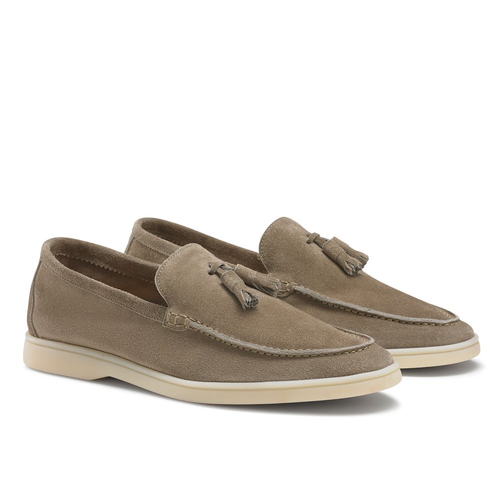 Brown Russell & Bromley Cambria Tassel Men's Loafers | PH-0-GJHK