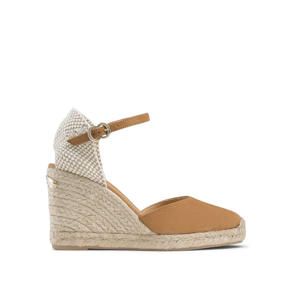 Brown Russell & Bromley Coco-hi Espadrille Women\'s Wedges | PH-8-VFZP