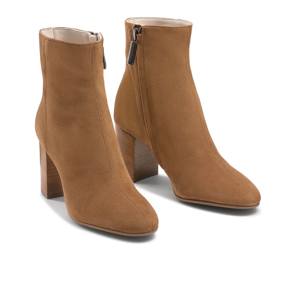 Brown Russell & Bromley Katie Dryleks Women's Heeled Boots | PH-0-IJMY