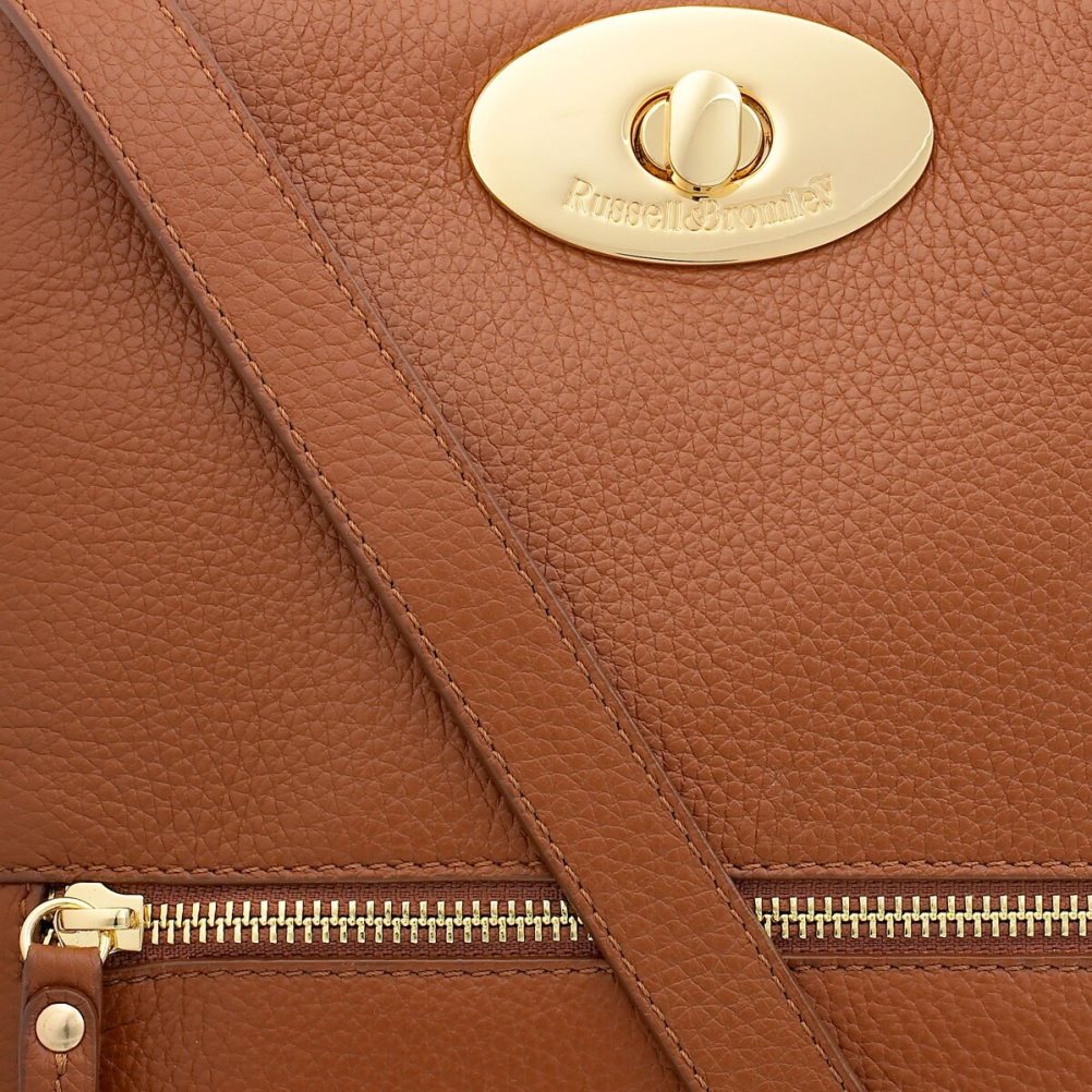 Brown Russell & Bromley Lincoln Turnlock Women's Crossbody Bags | PH-7-OXAI