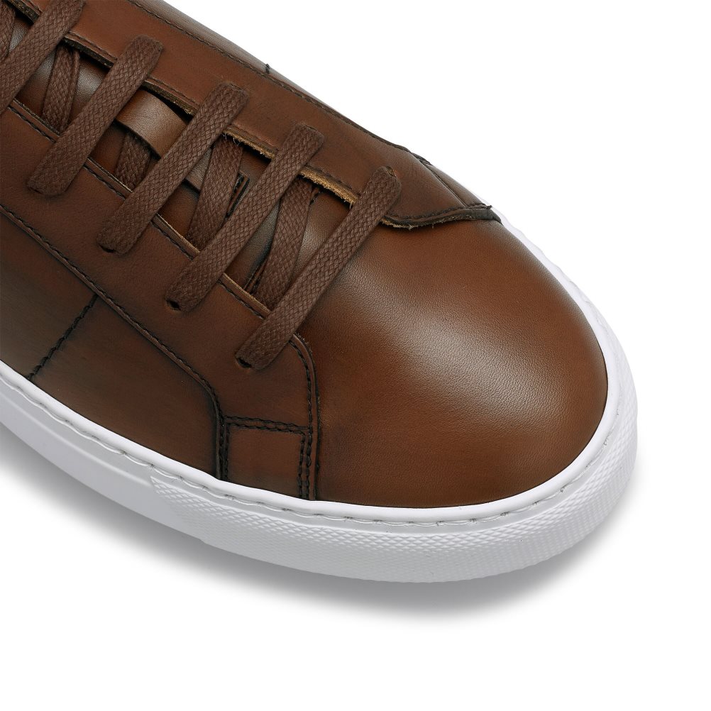 Brown Russell & Bromley Realtime Luxury Men's Trainers | PH-4-FBMV