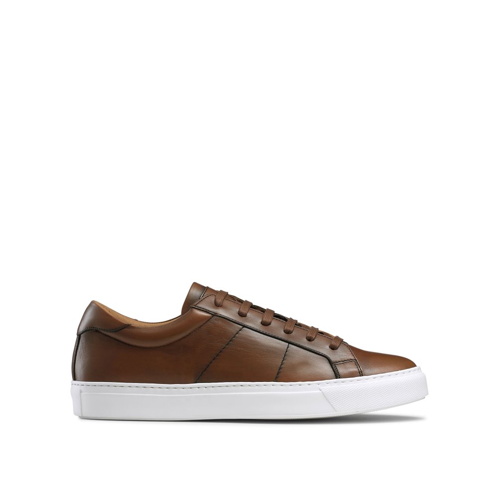 Brown Russell & Bromley Realtime Luxury Men\'s Trainers | PH-4-FBMV