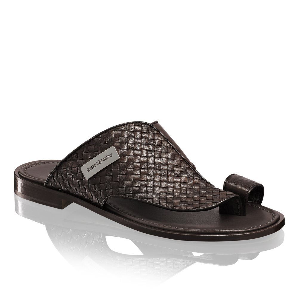 Chocolate Russell & Bromley Arabian Men's Toe-Post Sandals | PH-0-AMFP