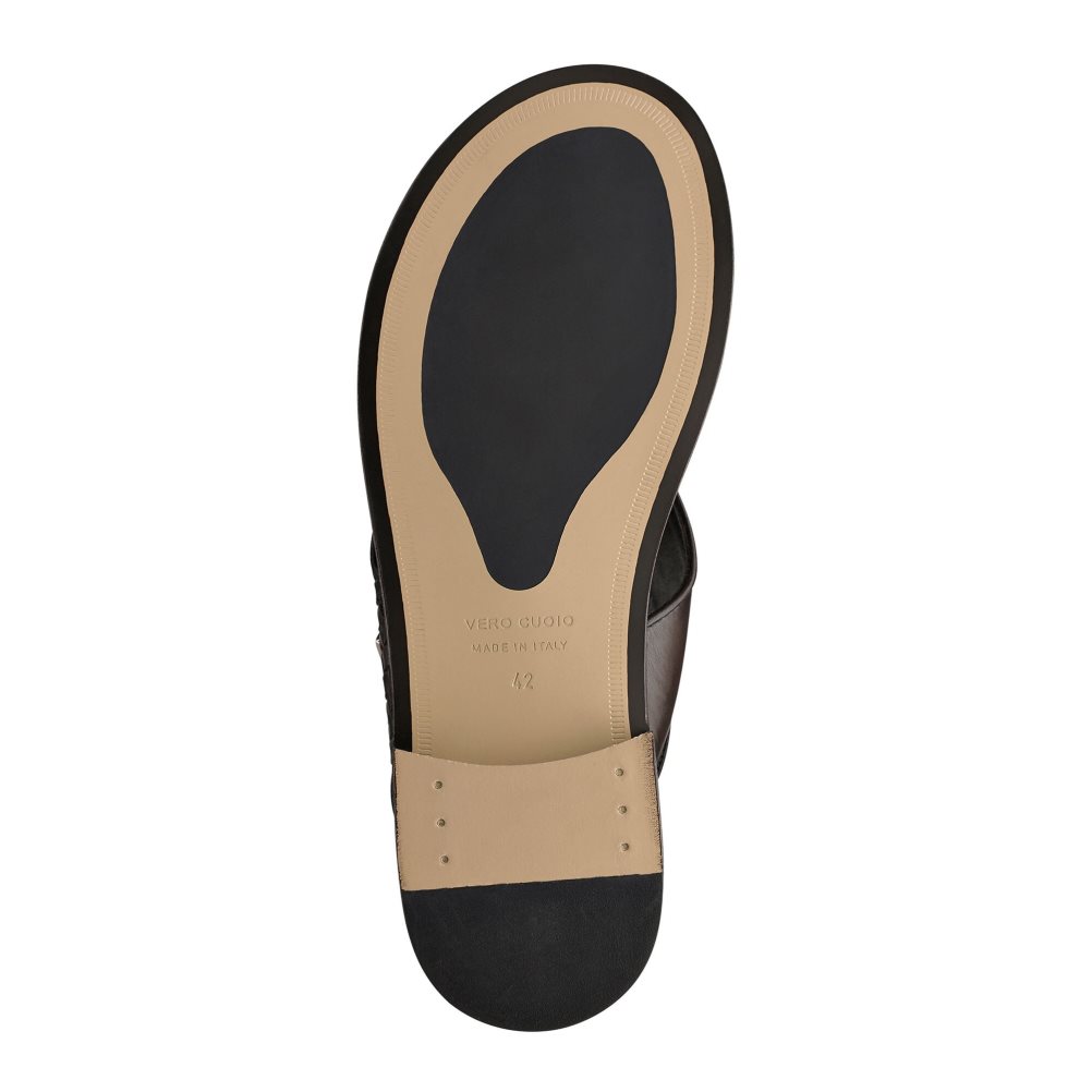 Chocolate Russell & Bromley Arabian Men's Toe-Post Sandals | PH-0-AMFP