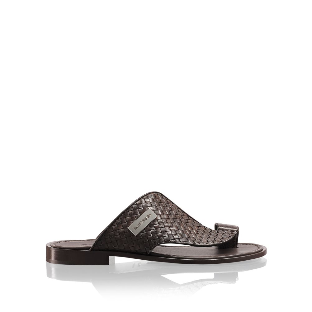 Chocolate Russell & Bromley Arabian Men\'s Toe-Post Sandals | PH-0-AMFP