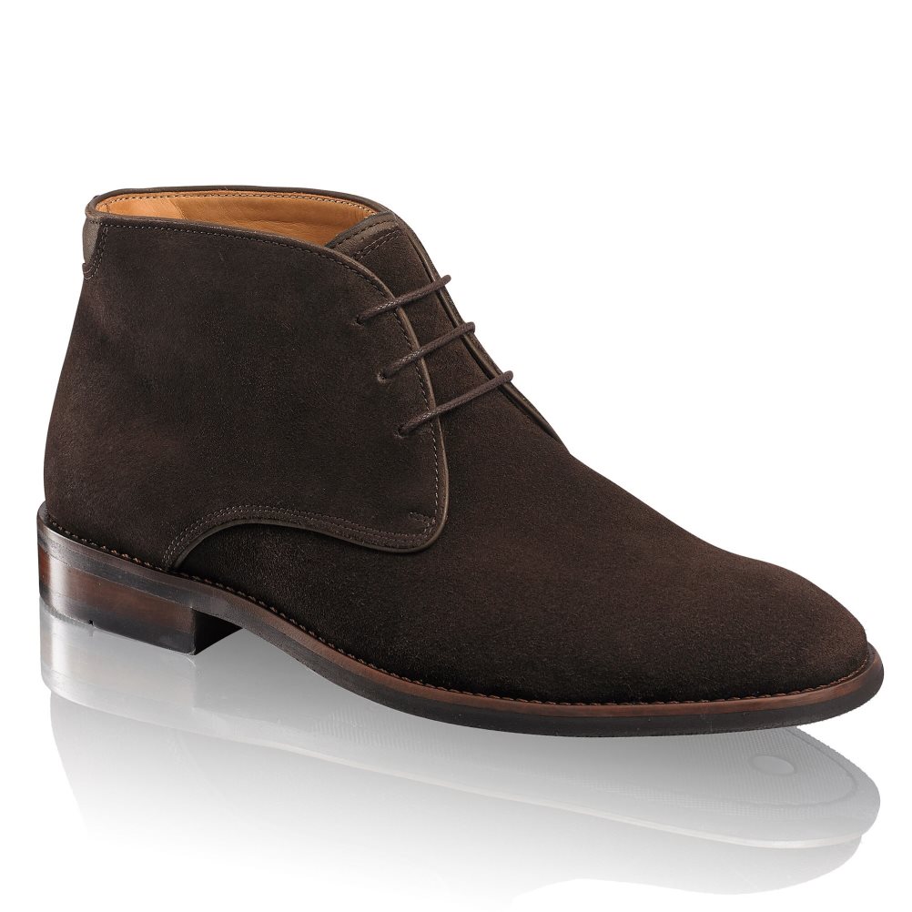 Chocolate Russell & Bromley Classic Men's Desert Boots | PH-4-WEJB