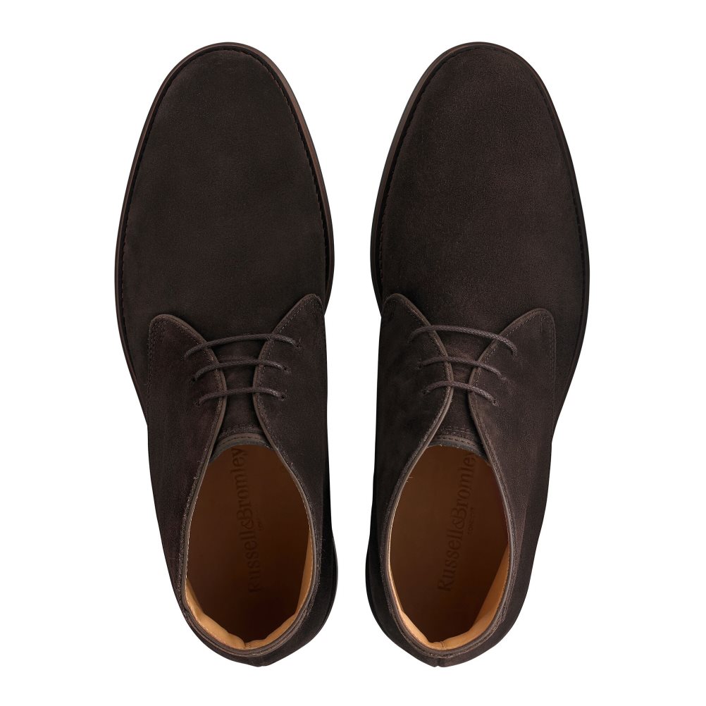 Chocolate Russell & Bromley Classic Men's Desert Boots | PH-4-WEJB