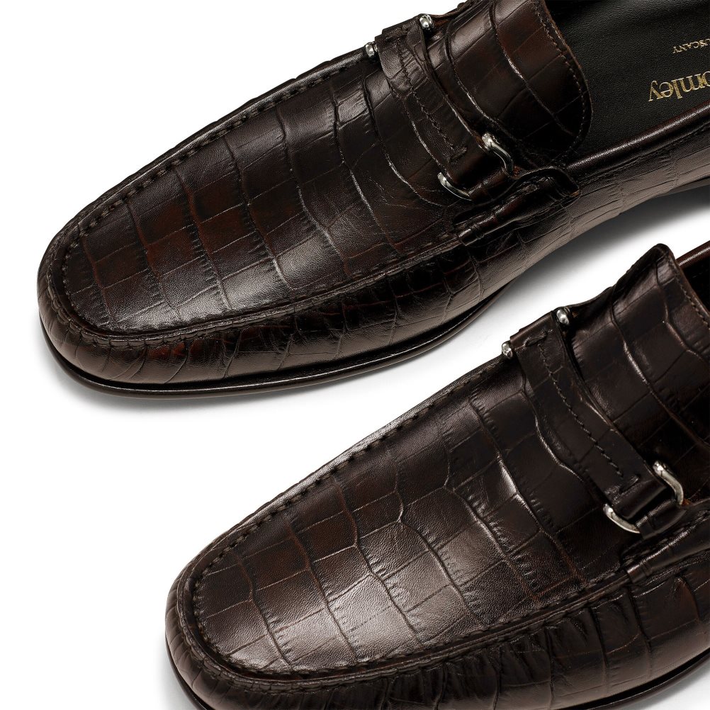 Chocolate Russell & Bromley Elite Slip On Men's Moccasins | PH-2-EZNH